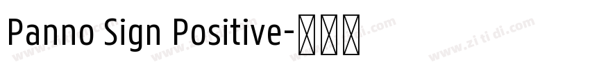 Panno Sign Positive字体转换